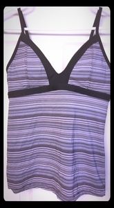 Athleta Striped Swim Tank